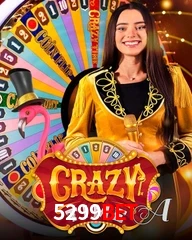 Crazy Time live game no 5299bet cassino com entretenimento ao vivo para jogadores do Brasil